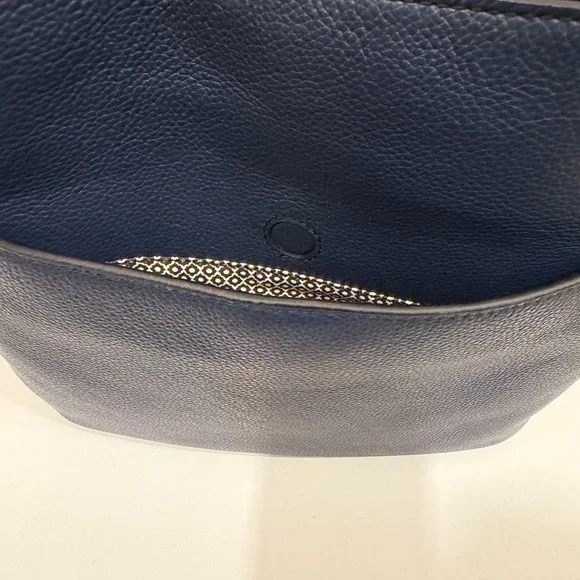 Brighton Navy Blue Leather Women's Tote Interlok - Picture 4 of 7